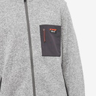 Nanga Men's Polartec Fleece Zip Jacket in Grey