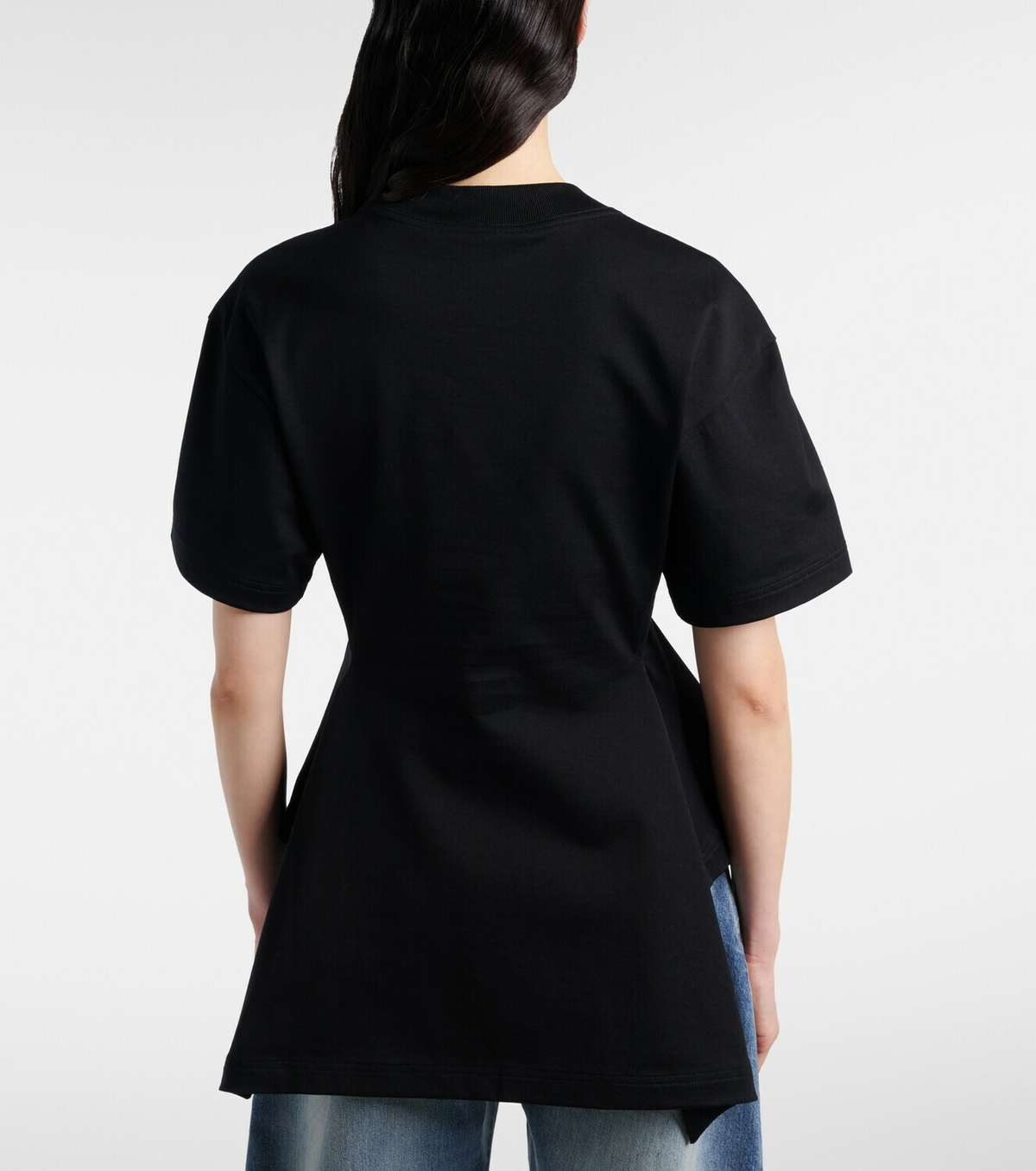 Alaïa Peplum cotton jersey T-shirt