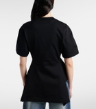 Alaïa Peplum cotton jersey T-shirt