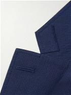 Club Monaco - Slim-Fit Unstructured Cotton-Blend Seersucker Blazer - Blue