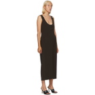Situationist Brown Asymmetric Slip Dress