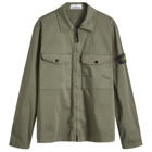 Stone Island Men's 2 Pocket Garment Dyed Shirt Jacket in Musk