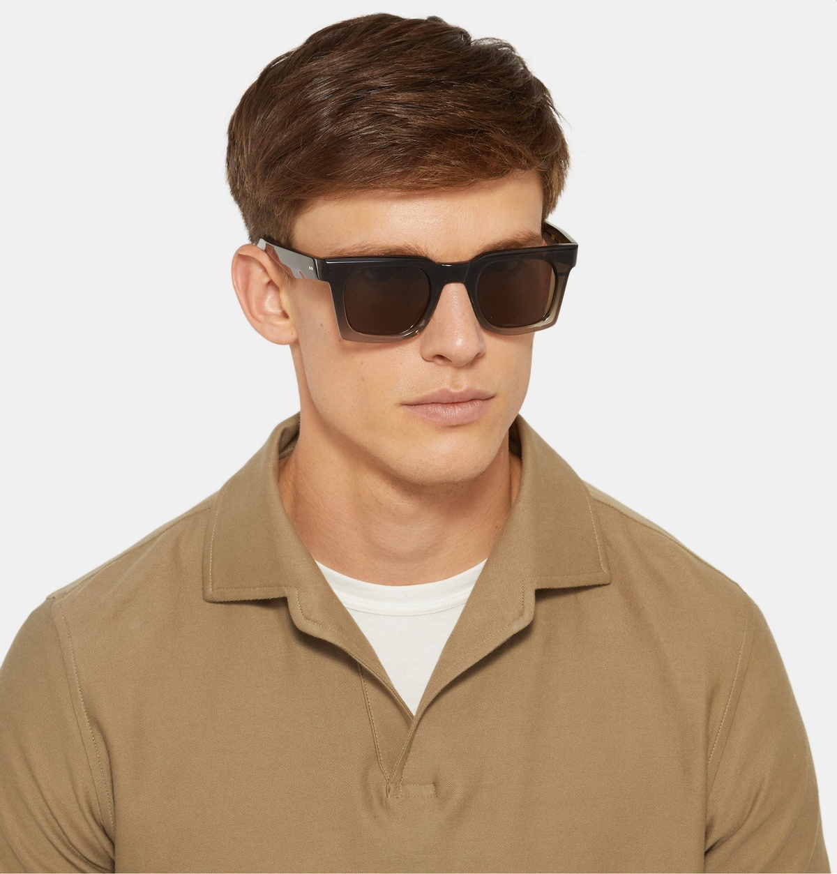 Kirk Originals - Granger Square-Frame Acetate Sunglasses - Brown
