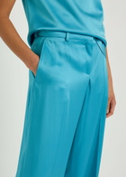 Stella Mccartney Wide-leg Satin Trousers Blue