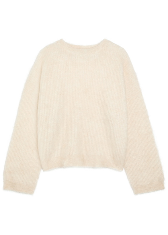 Photo: Brunello Cucinelli Brushed Wool-blend Jumper Cream