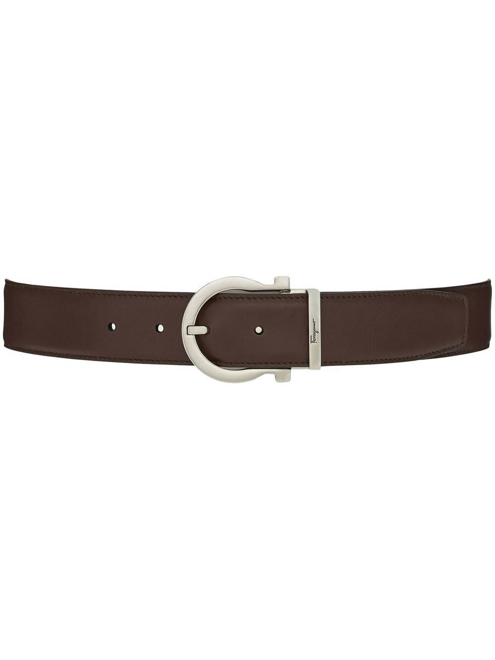 Gancini silver-tone hardware belt, Ferragamo