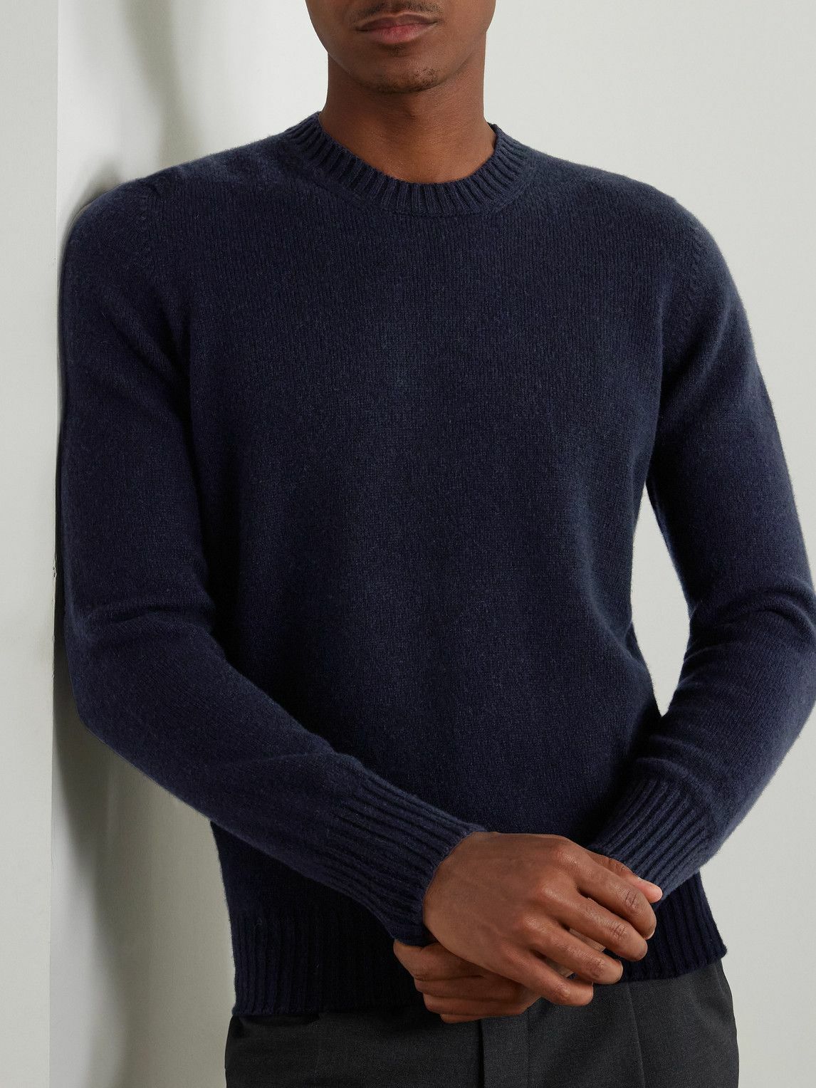 De Petrillo - Merino Wool and Cashmere-Blend Sweater - Blue