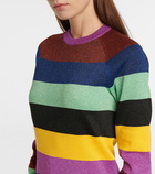 Victoria Beckham - Striped metallic sweater