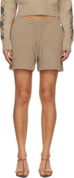 Burberry Beige Wool Shorts