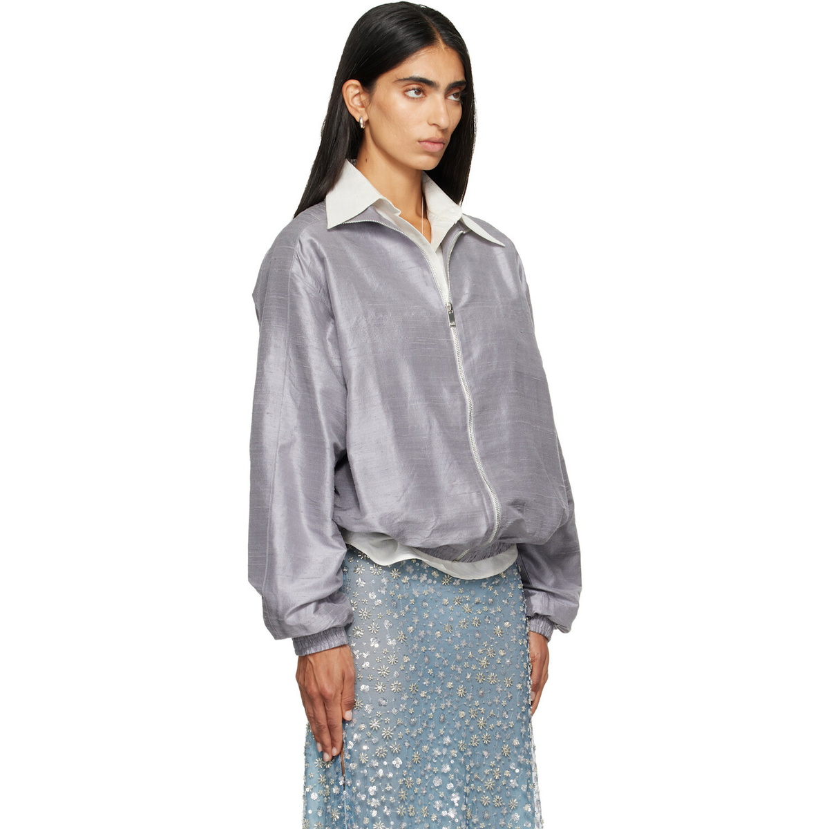 RESCHA SSENSE Exclusive Silver Khel Jacket