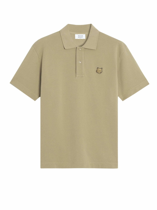 Photo: Maison Kitsuné Cotton Polo Shirt With Iconic Logo Patch