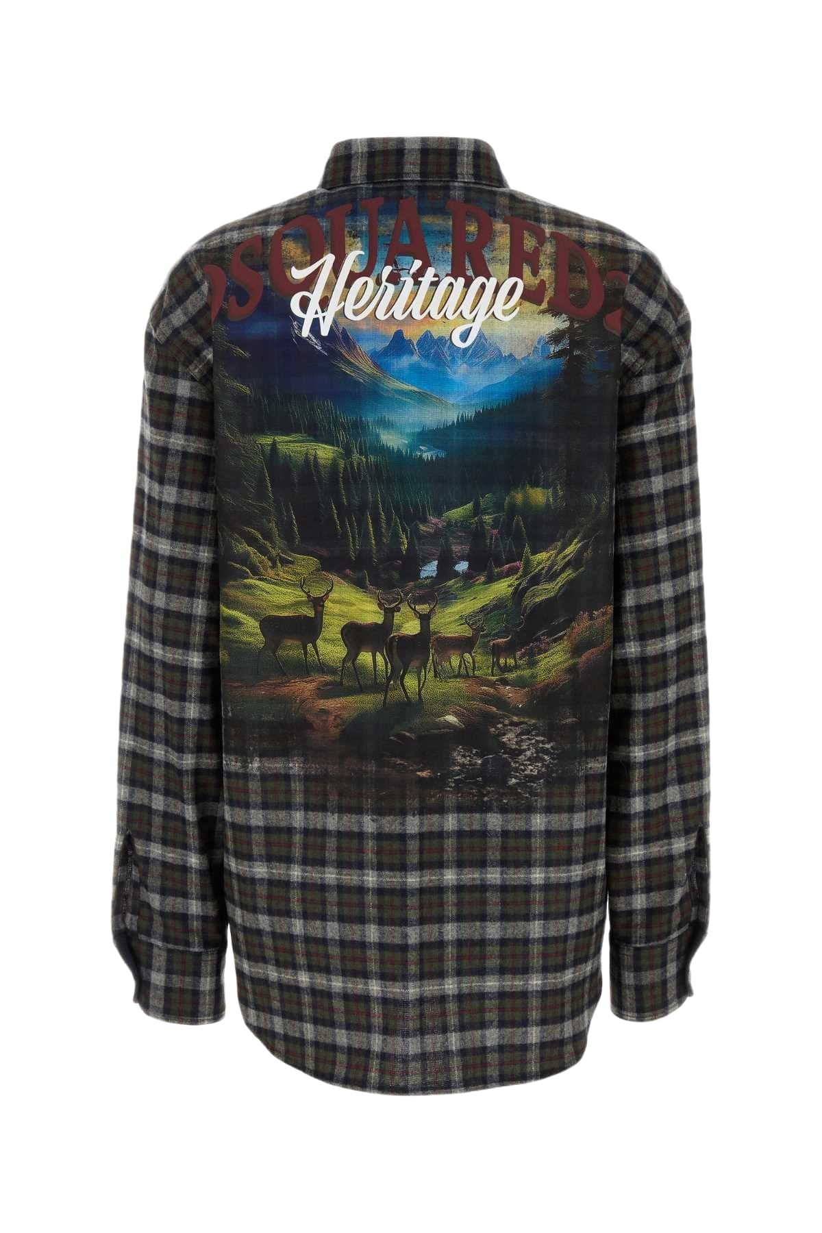 Dsquared2 Embroidered Flanel Shirt