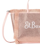 MC2 Saint Barth Mini Vanity Fringed Bag With Rose Gold Rhinestones