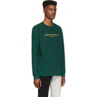 Alexander Wang Green Bleached Logo Long Sleeve T-Shirt