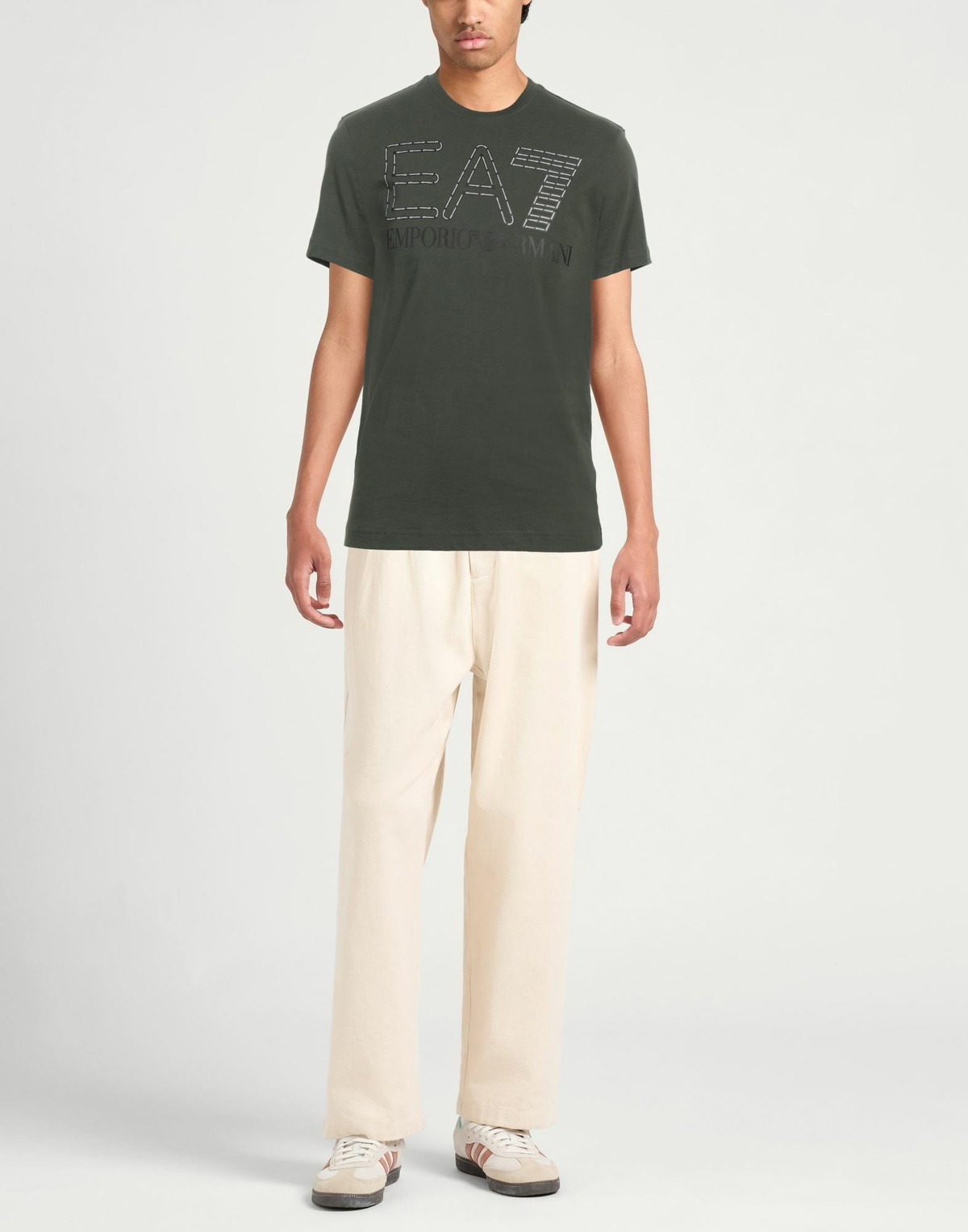 Ea7 Mens T-shirt Military in Green