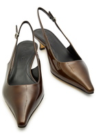 Aeyde Catrina 35 Patent Leather Slingback Pumps