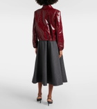 Gucci Leather bomber jacket