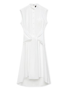 LOEWE PAULA'S IBIZA - Knot Detail Cotton Midi Shirt Dress