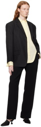 Theory Black Elasticized Trousers