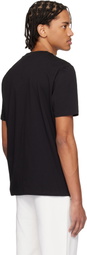 Hugo Black Logo-Print Cotton Jersey T-shirt