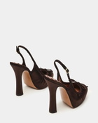 Steve Madden Sofie Heels in Brown Satin