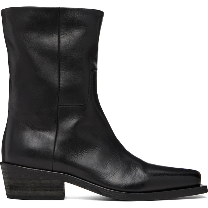 Photo: Marsèll Black Tex Soft Pebbled Leather Boots