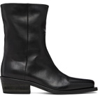 Marsèll Black Tex Soft Pebbled Leather Boots