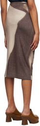 ELLISS SSENSE Exclusive Brown Maxi Skirt