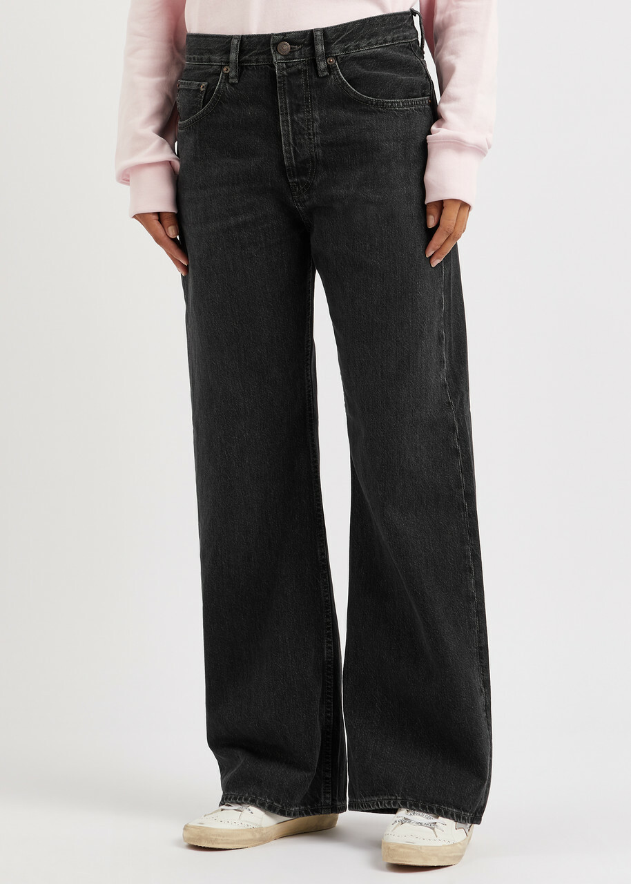 Acne Studios Wide-leg Jeans Black Acne Studios