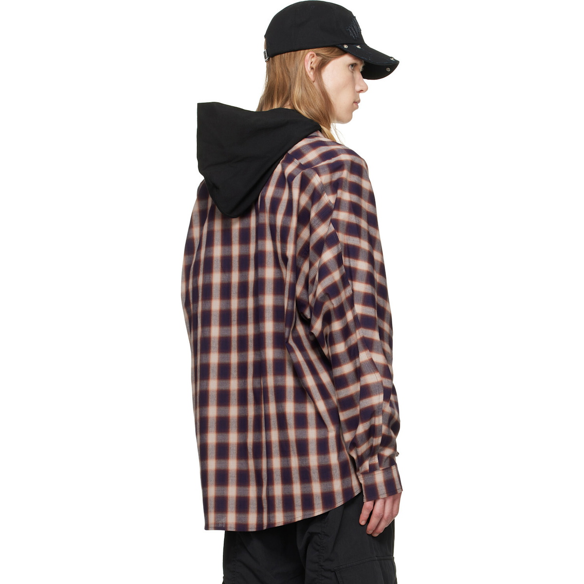 We11done Black Layered Hoodie
