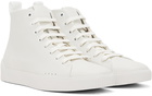 Hugo White Zero Hito High-Top Sneakers