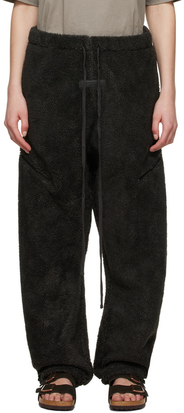 Photo: Essentials Black Polyester Lounge Pants