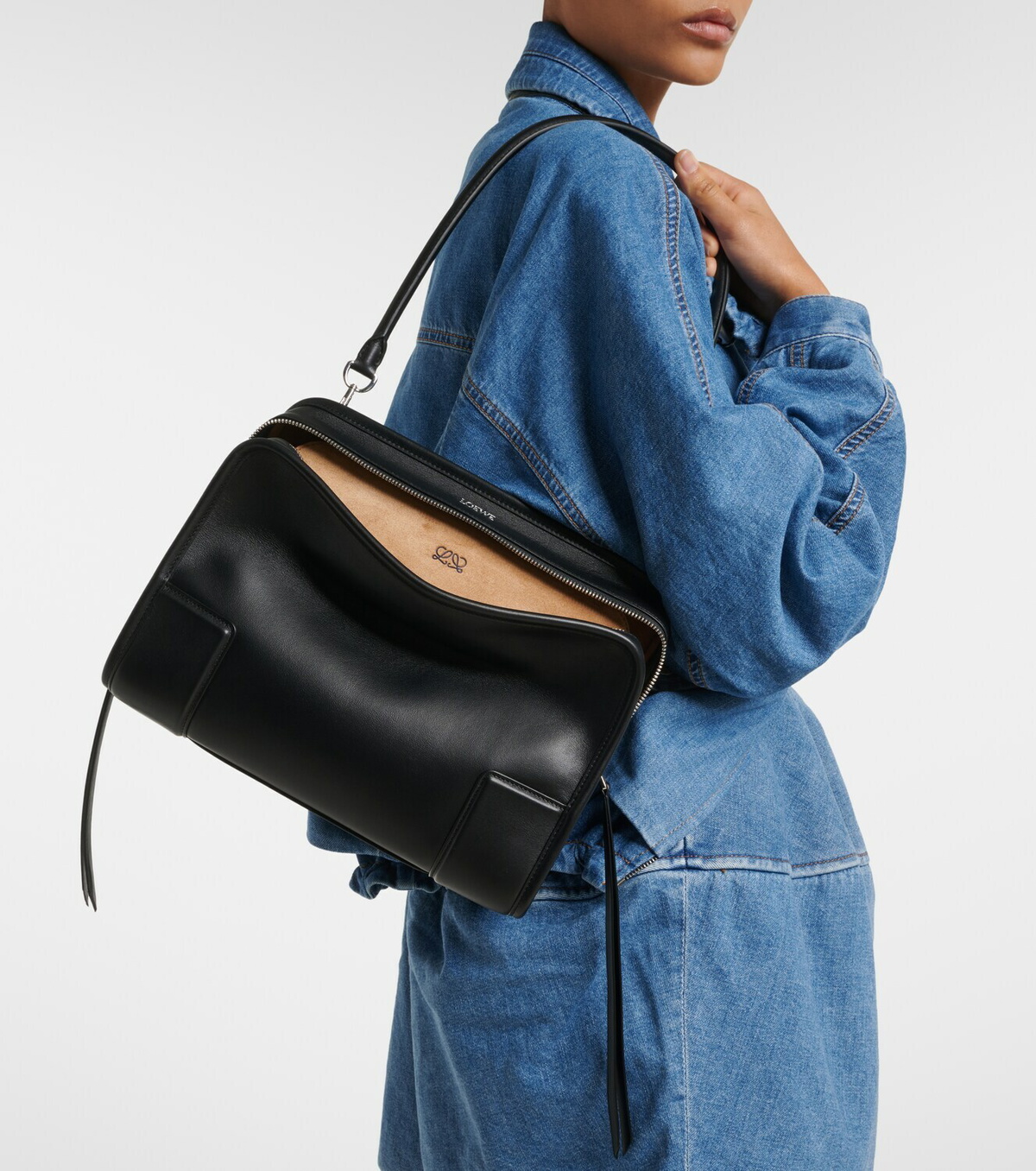 Loewe Amazona 180 Medium leather top-handle bag