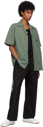 Kijun Green Check Half Sleeve Shirt