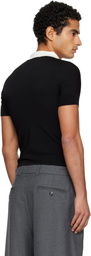 VAQUERA Black Knit Polo