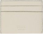 ZEGNA Off-White Simple Card Holder