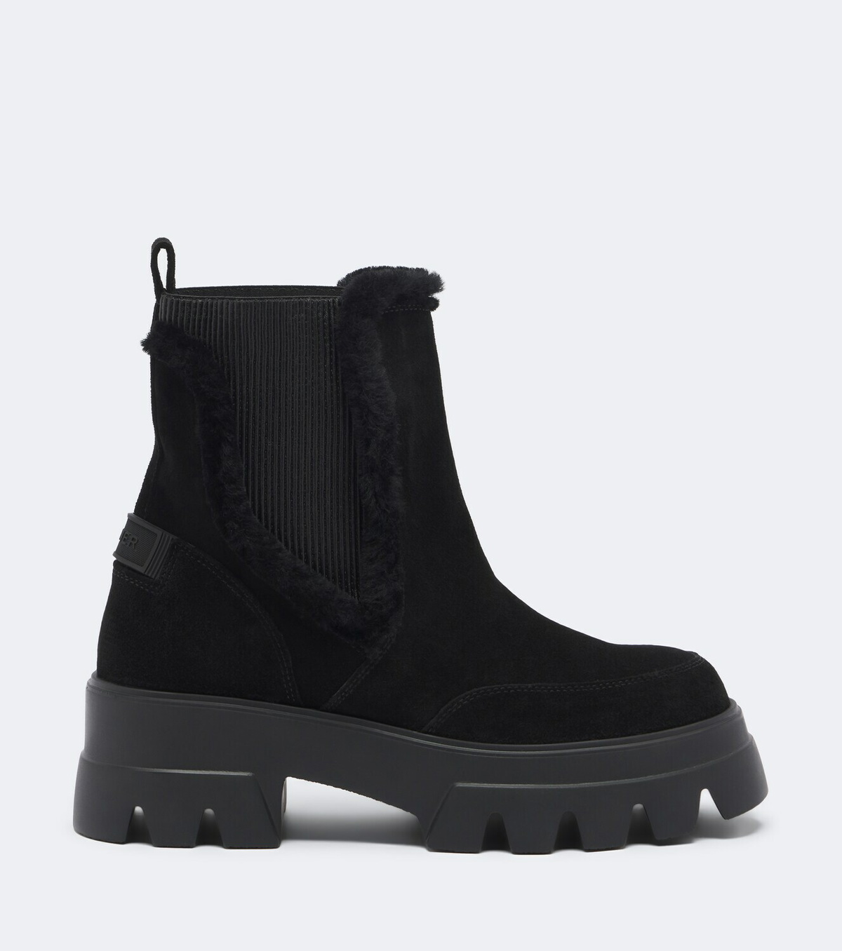 Bogner Sapporo shearling-trimmed suede ankle boots