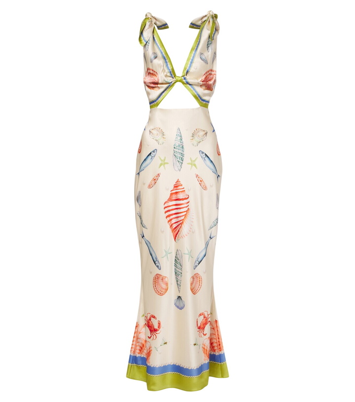 Photo: Retrofête Carlotte silk-blend satin maxi dress