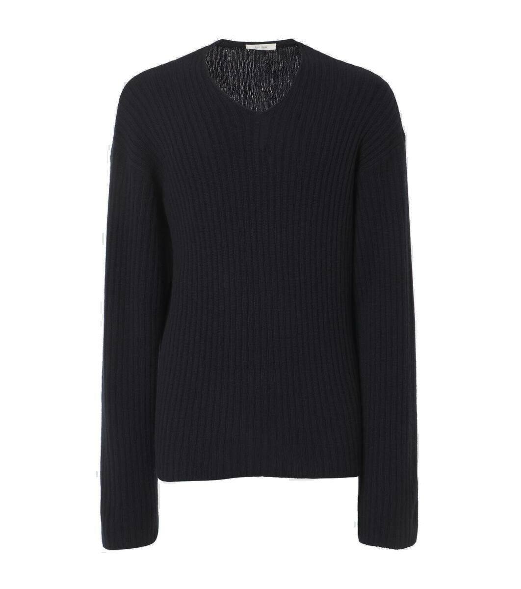 スウェット・トレーナー [The Row] Gustave Sweater in Cashmere THE ROW Gustave Ribbed Cashmere Sweater for Men | MR PORTER