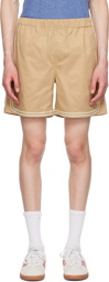 COMMAS Beige Braided Cord Shorts