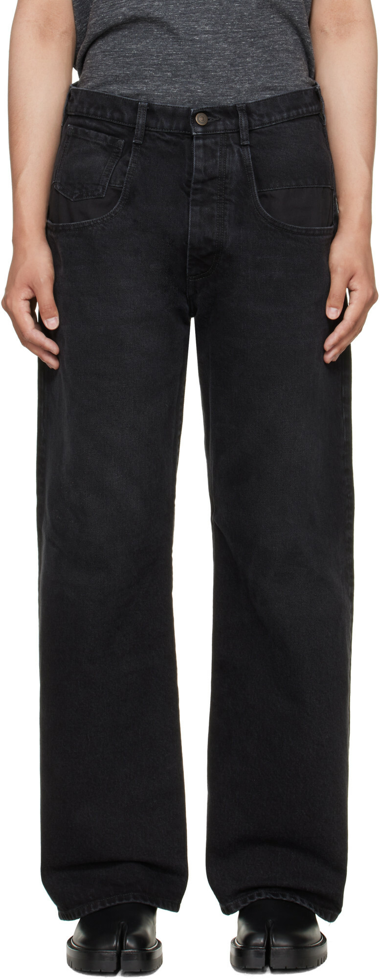 Maison Margiela Black Pocket Jeans