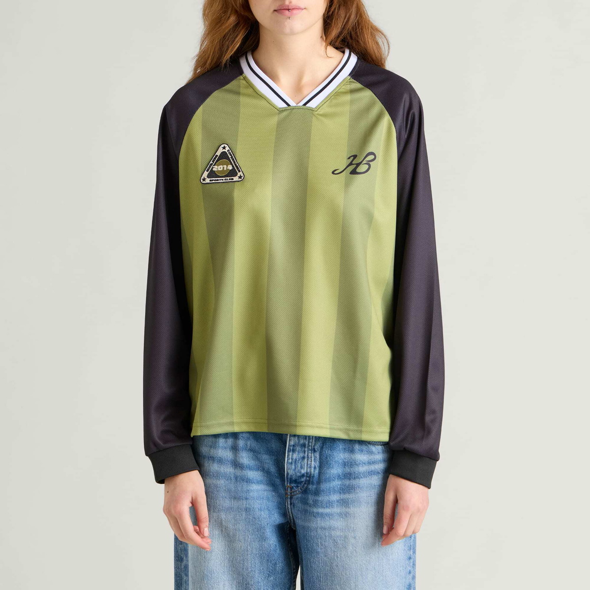 Hosbjerg Women's Dallas Logo Long Sleeve in Olive Green