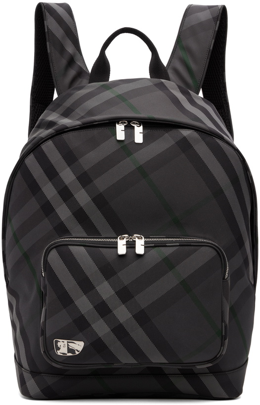 Photo: Burberry Gray Grid Backpack