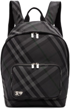 Burberry Gray Grid Backpack