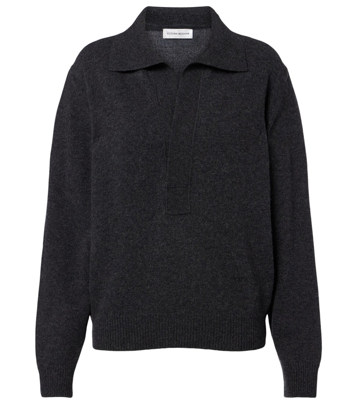 Photo: Victoria Beckham Genevieve wool and cashmere polo sweater