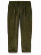 Baracuta - Straight-Leg Pleated Cotton-Corduroy Trousers - Unknown