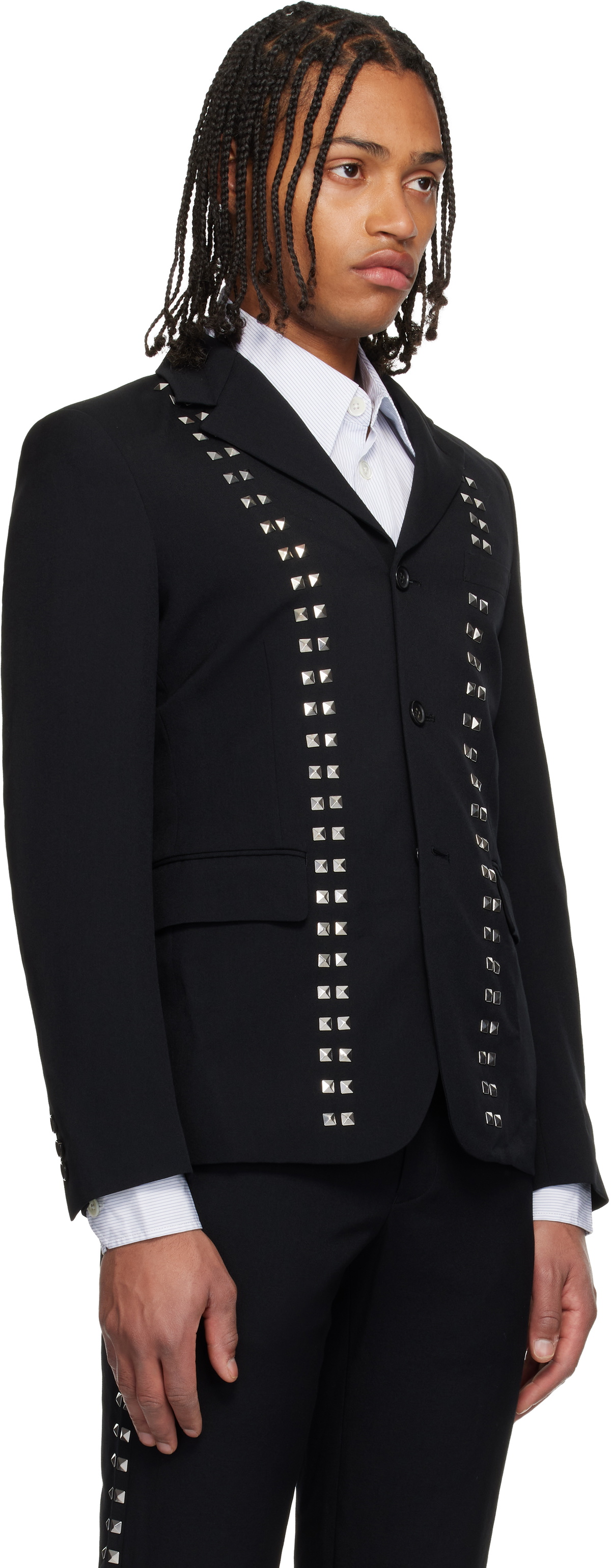 Black Comme des Garçons Black Studded Blazer