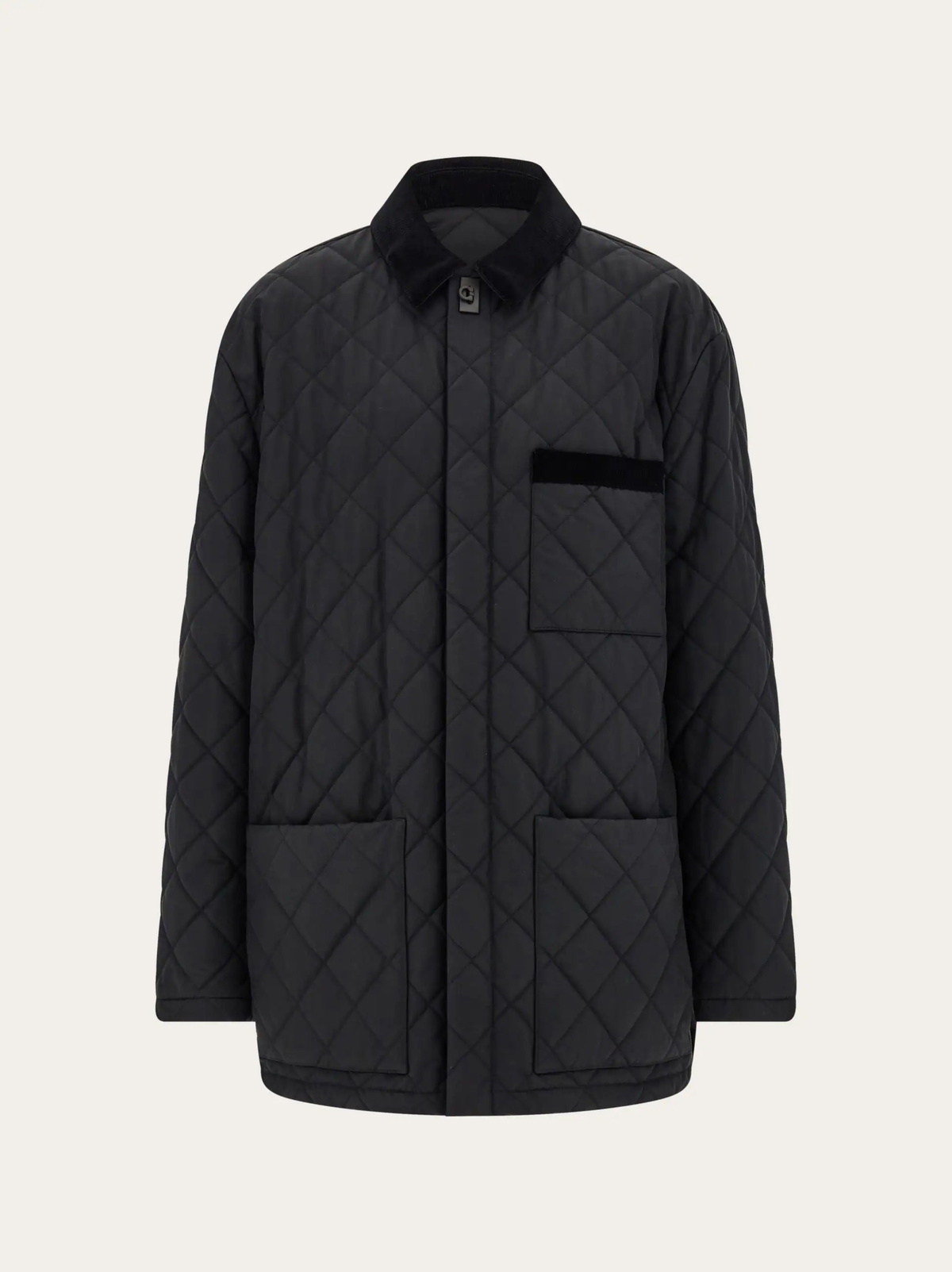 Ferragamo Mens Quilted jacket in Black