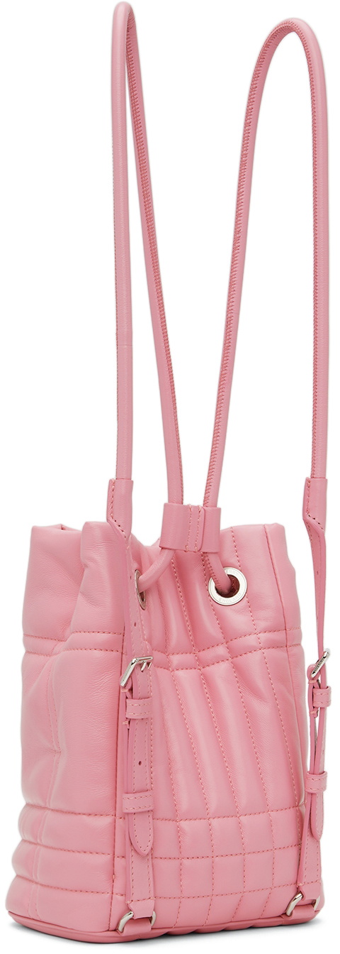 Burberry Pink Mini Quilted Lola Backpack