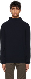 The Row Navy Daniel Sweater